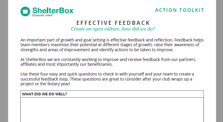 Feedback