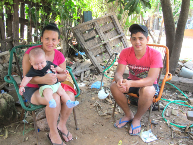 Sonia from Paraguay with her two boys