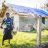 Risa Williams (63) at her home in Pangi, South Pentecost. Risa shows off the kitchen kit she recieved. Risa says she is very happy with the quality of the items and feels so blessed that people have thought of her and her family.