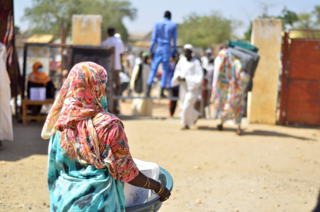 A variety of supplies were given out including wash basins